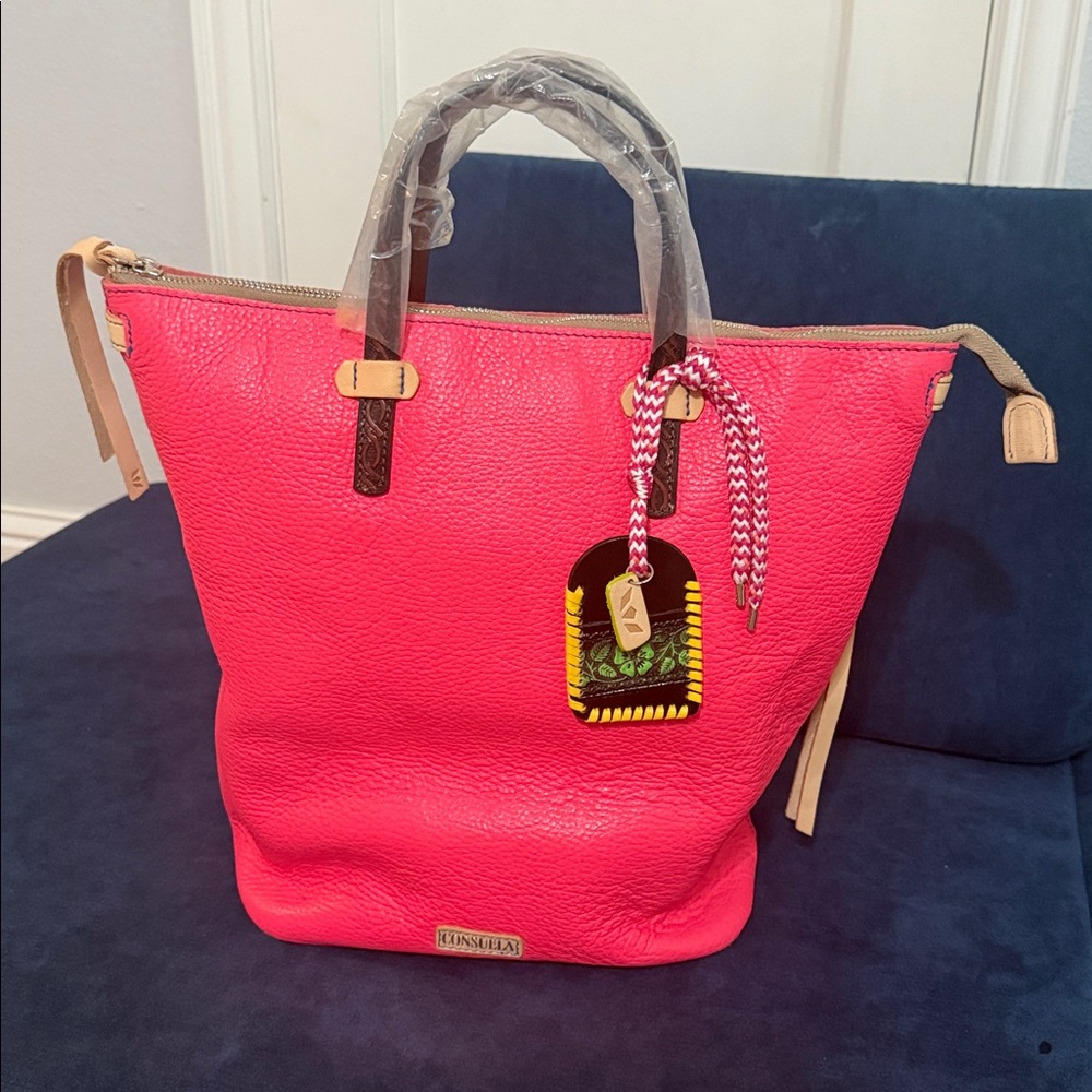 Consuela Pink Leather Sling Bag